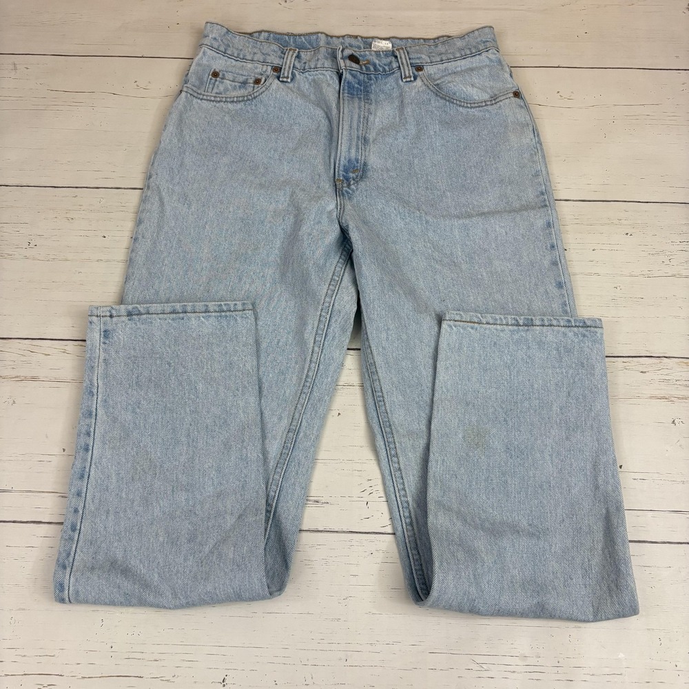 Vintage Levis 506 Jeans Womens 14 33X32 High Rise Straight made In USA Denim